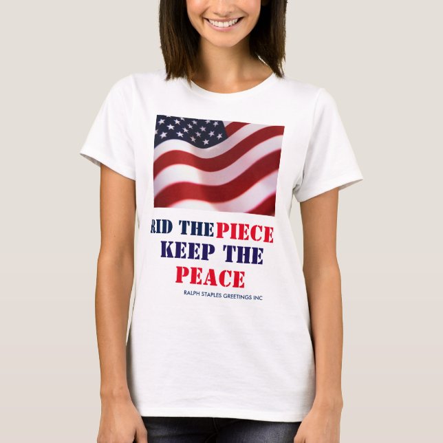 CAMISETA MANTENER LA PAZ (Anverso)