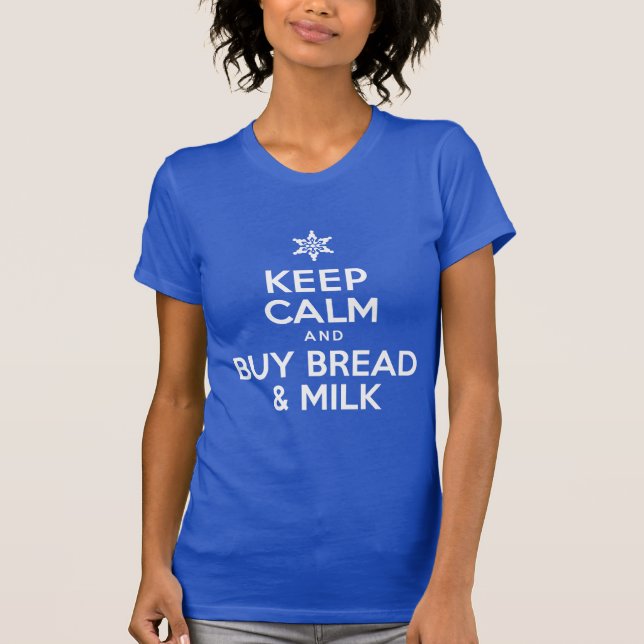 Camiseta Mantener La Tranquilidad Comprar Pan Y Leche (OSCU (Anverso)