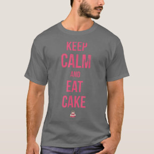 Camiseta Mantener La Tranquilidad Y Comer Pastel Para Los V