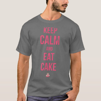 Camiseta Mantener La Tranquilidad Y Comer Pastel Para Los V