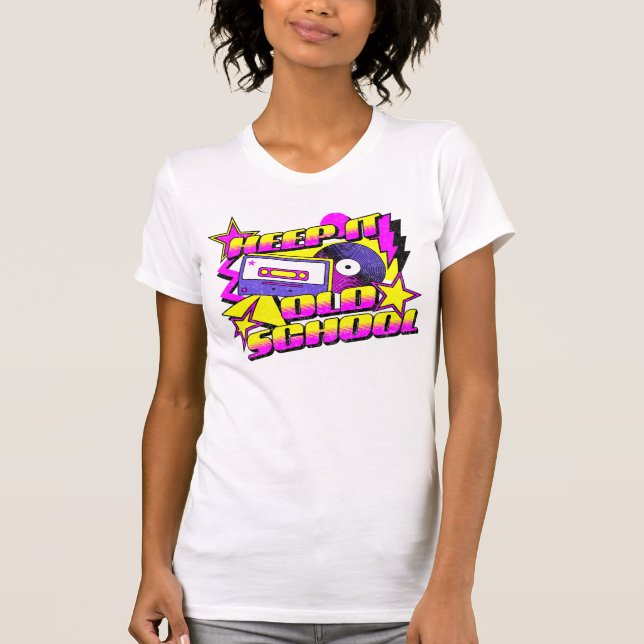 Camiseta Mantener la vieja escuela (Anverso)