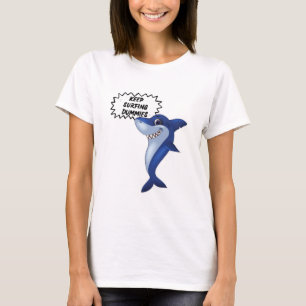 Camiseta Mantener los pantanos de surf   Palabras de tiburó