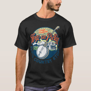 Camiseta Mantener Pickin' - Floyd Country Store Banjo Vinta