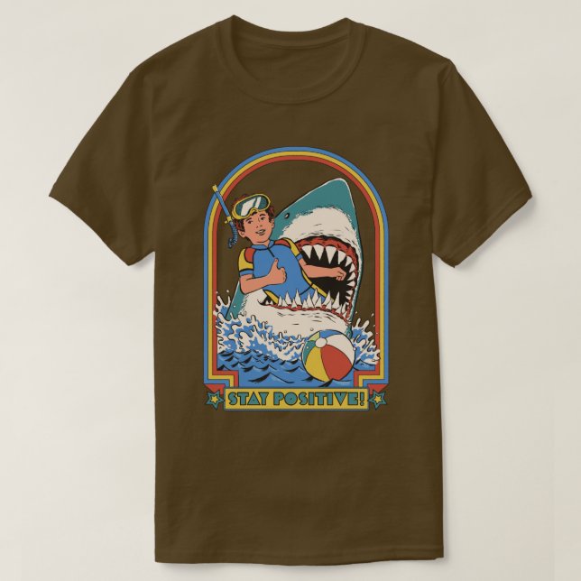 Camiseta Mantener positivo 1 (Diseño del anverso)