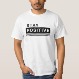 Camiseta Mantener positivo Minimalista