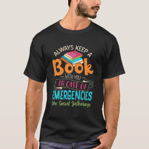 Camiseta Mantener Siempre Un Libro Con Usted En Funda De Em