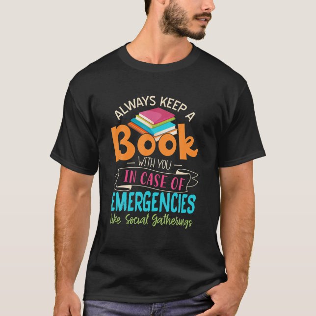 Camiseta Mantener Siempre Un Libro Con Usted En Funda De Em (Anverso)