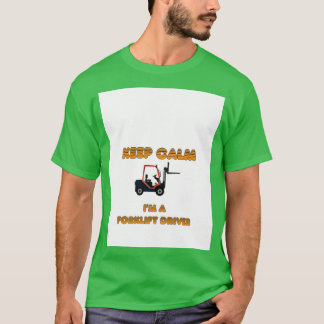Camiseta Mantener tranquilo gráfico