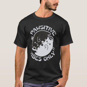 Camiseta Mantener VIBRAÇÕES POSITIVAS SOLO Gato Yin Yang Na