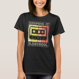 Camiseta Mantenerla en la escuela secundaria 80 Casetes Mix