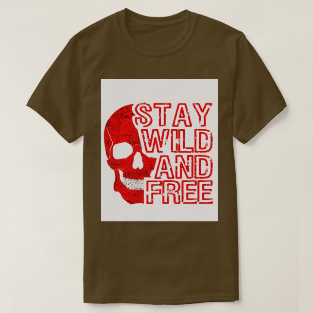 CAMISETA MANTENERSE SALVAJE Y LIBRE 1 (Diseño del anverso)