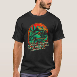 Camiseta Mantenga a su pescador de Chiste con cierre de lar