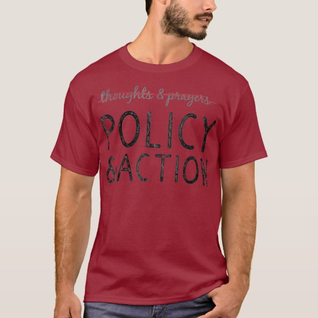 Camiseta Mantenga el control de las armas de pensamiento y  (Anverso)