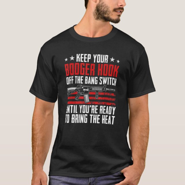 Camiseta Mantenga el gancho del boxeador fuera del juego de (Anverso)