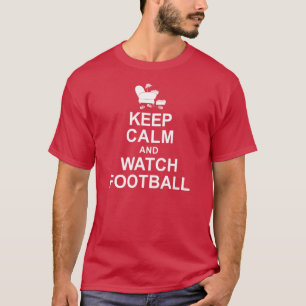 Camiseta Mantenga fútbol tranquilo y del reloj