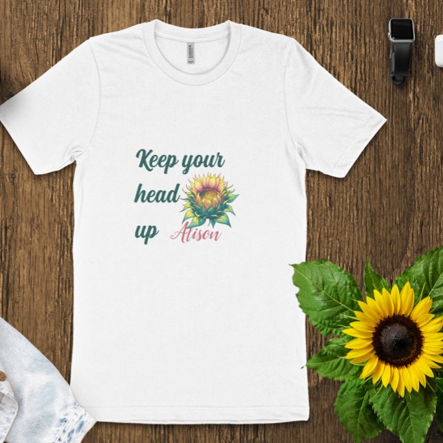 Camiseta Mantenga la cabeza arriba (Subido por el creador)