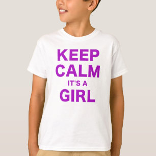 Camiseta Mantenga la calma su un chica