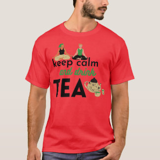 Camiseta mantenga la calma y beba té Classic TShirt