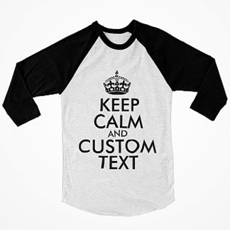 Camiseta Mantenga la calma y cree su propio Make Text aquí