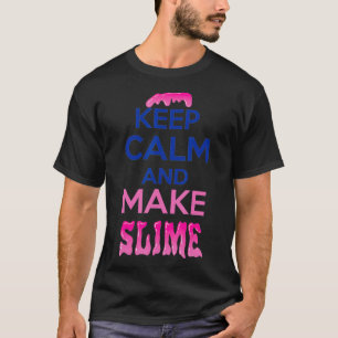 Camiseta Mantenga la calma y haga que Slime Funny Tee kids 