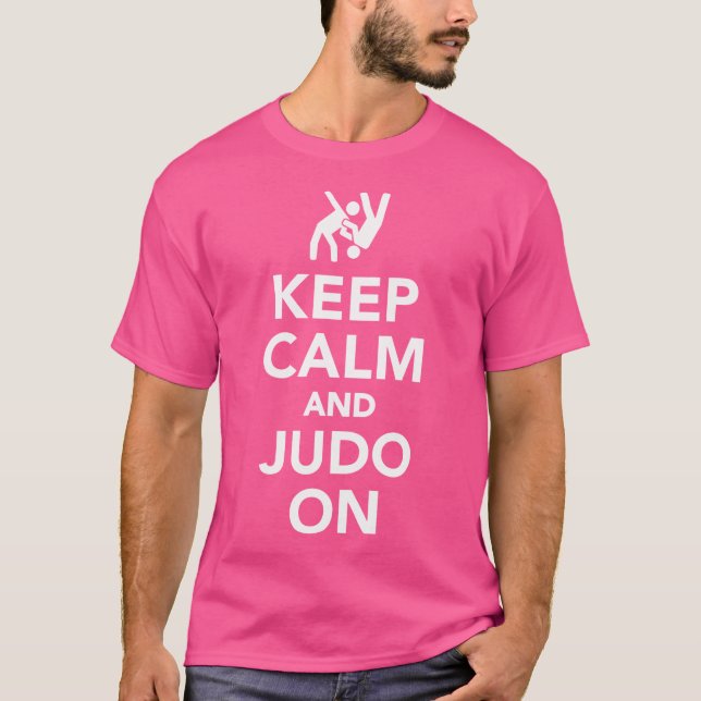 Camiseta Mantenga la calma y Judo (Anverso)