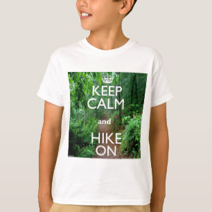 Camiseta Mantenga la calma y siga subiendo