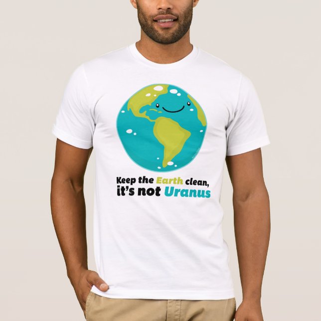 Camiseta Mantenga la tierra limpia (Anverso)