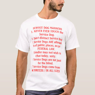 Camiseta Mantenga las maneras del perro