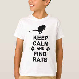 Camiseta Mantenga las ratas tranquilas y del hallazgo