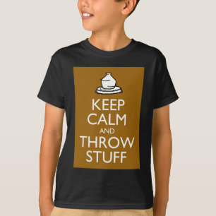 Camiseta Mantenga materia tranquila y del tiro