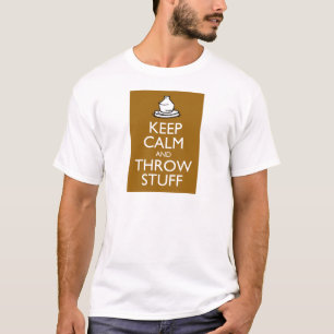 Camiseta Mantenga materia tranquila y del tiro