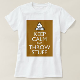 Camiseta Mantenga materia tranquila y del tiro