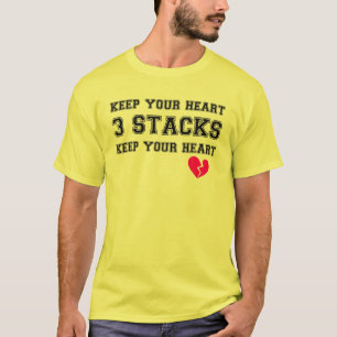 Camiseta Mantenga su corazón 3 pilas