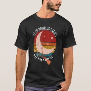 Camiseta Mantenga sus rosales fuera de mi retro feminista o