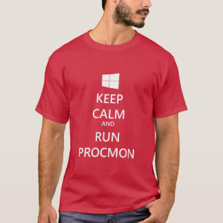 Camiseta Mantenga tranquilo y corra ProcMon