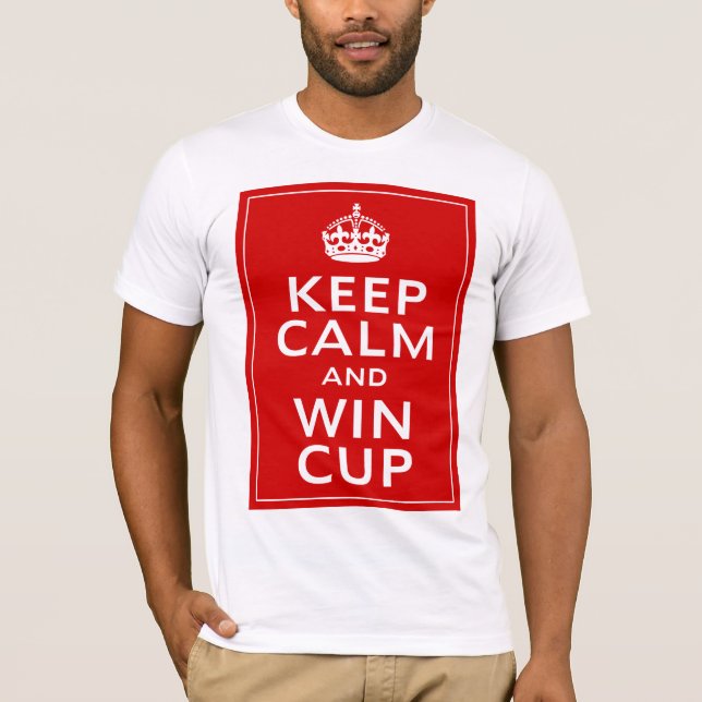 Camiseta Mantenga ~ tranquilo y del triunfo Inglaterra (Anverso)