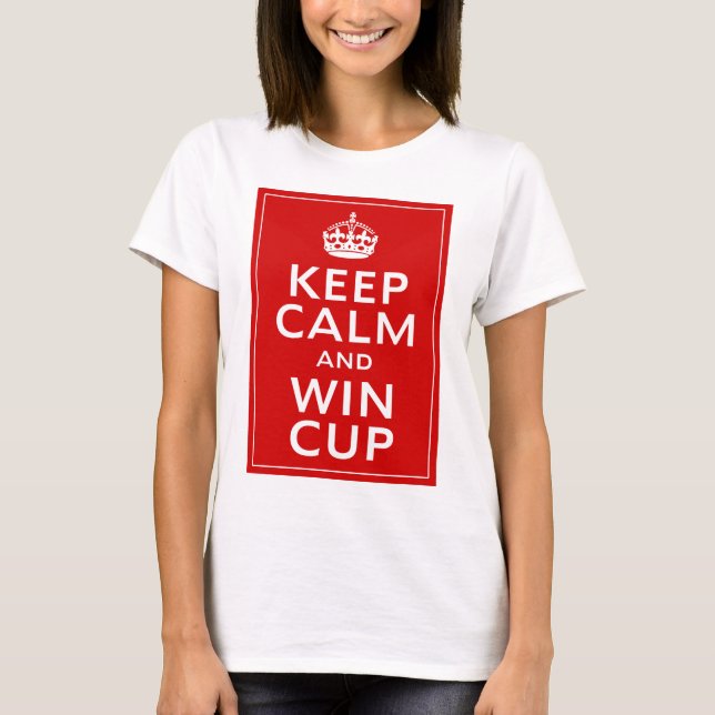 Camiseta Mantenga ~ tranquilo y del triunfo Inglaterra (Anverso)