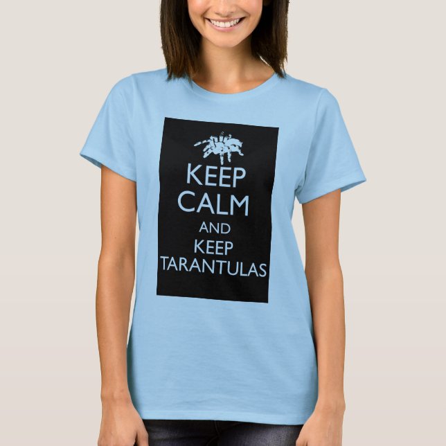 Camiseta Mantenga tranquilo y guarde los Tarantulas (Anverso)