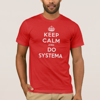Camiseta Mantenga tranquilo y haga Systema