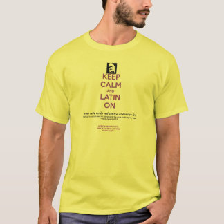 Camiseta Mantenga tranquilo y latín encendido