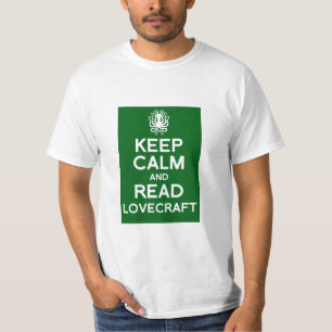 Camiseta Mantenga tranquilo y lea Lovecraft