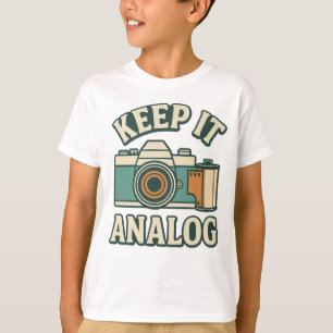 Camiseta Manténgalo análogo