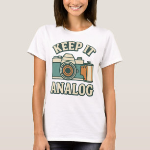 Camiseta Manténgalo análogo
