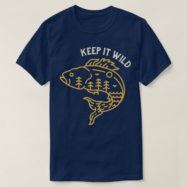 Camiseta Manténgalo Salvaje (Diseño del anverso)