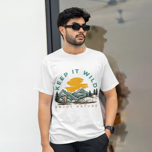 Camiseta Manténgalo Salvaje Disfrutar De La Naturaleza - Av (Subido por el creador)