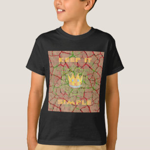 Camiseta Manténgalo Simple: Arte de Claridad Real de la Tie