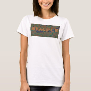 Camiseta Manténgalo Simple: El diseño del patrón de clarida