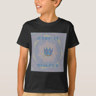 Camiseta Manténgalo Simple: Pastel Royal Clarity Pattern Ar