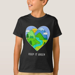 Camiseta Manténgalo Verde Salve El Regalo Del Día De La Tie