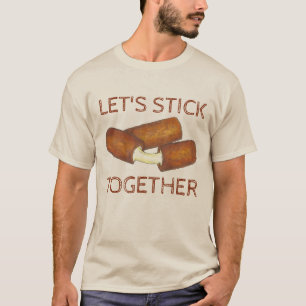 Camiseta Mantengamos juntos la comida chatarra de Mozzarell